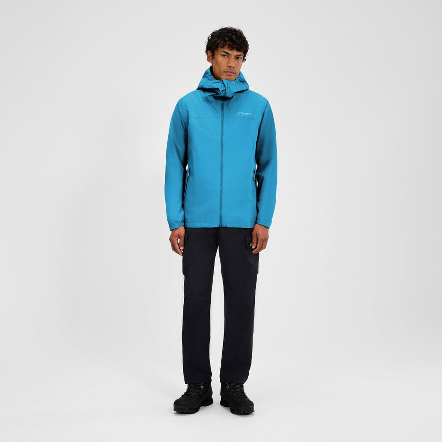 mens deluge pro 3.0 waterproof jacket - blue berghaus