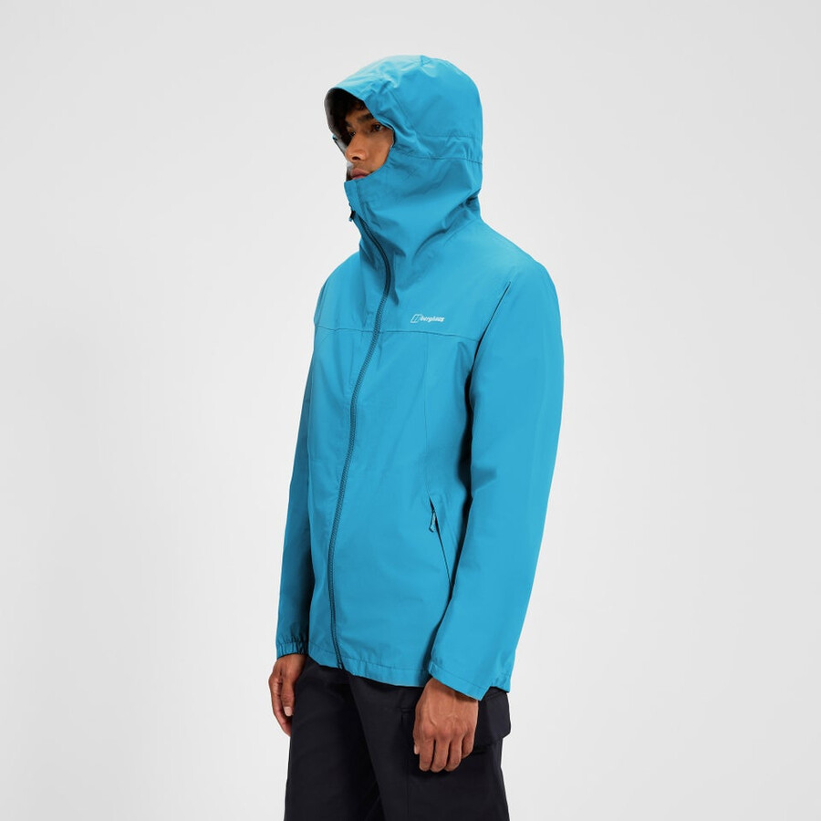 mens deluge pro 3.0 waterproof jacket - blue berghaus