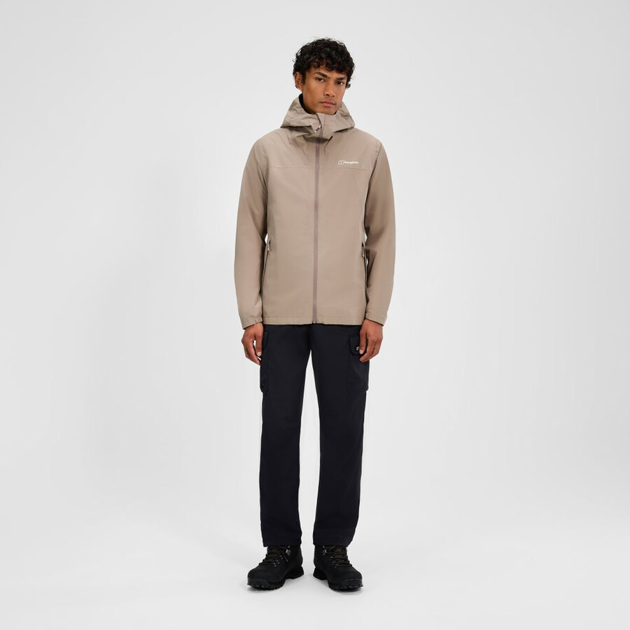 mens deluge pro 3.0 waterproof jacket - natural berghaus