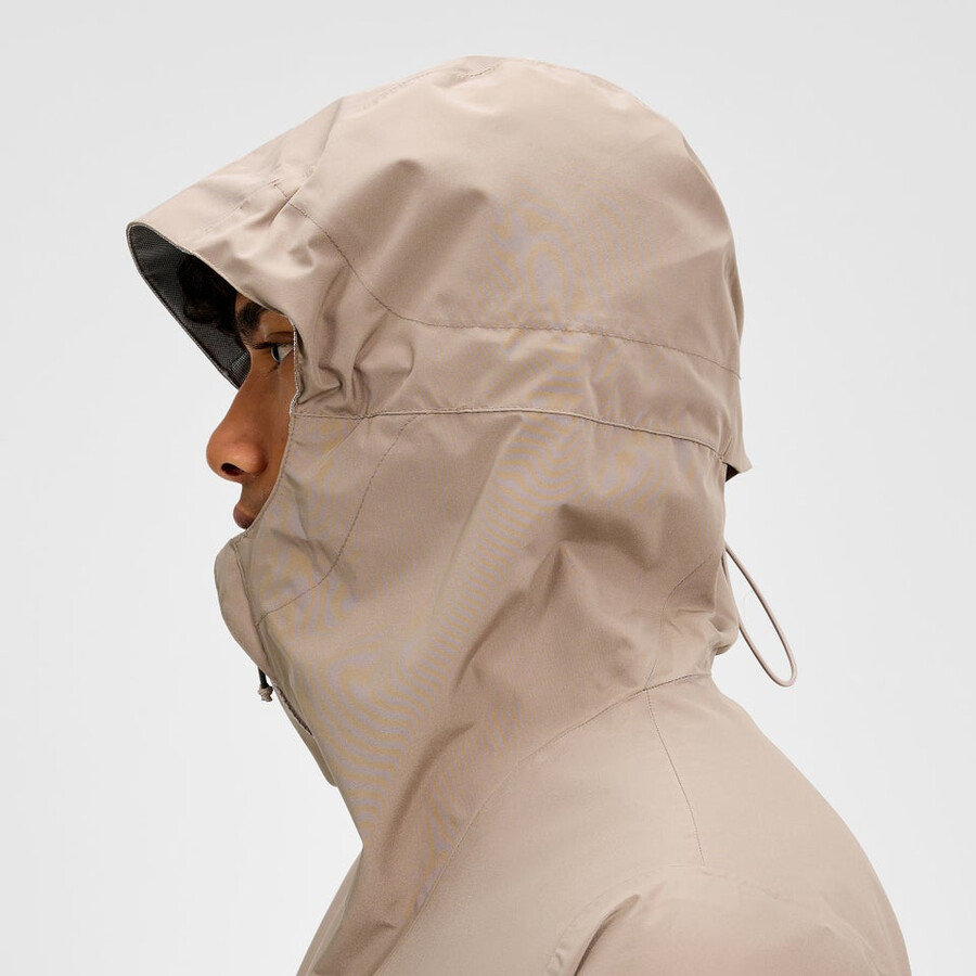 mens deluge pro 3.0 waterproof jacket - natural berghaus