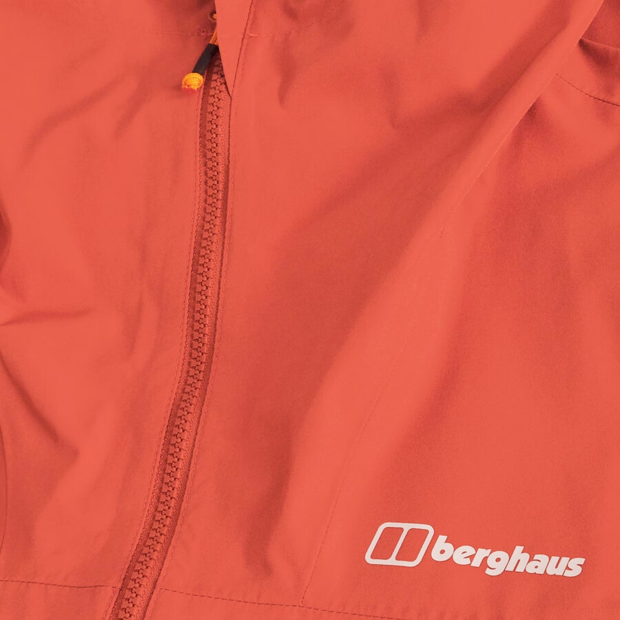mens deluge pro 3.0 waterproof jacket - orange berghaus