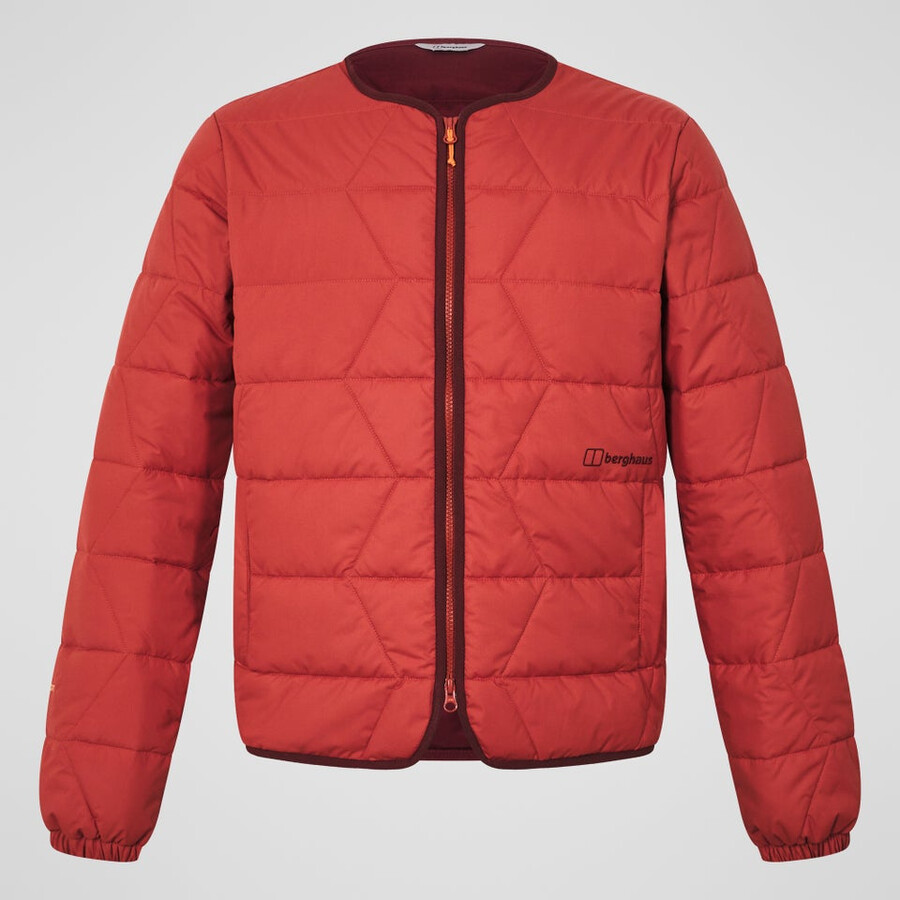 mens netherdene quilted jacket - orange berghaus