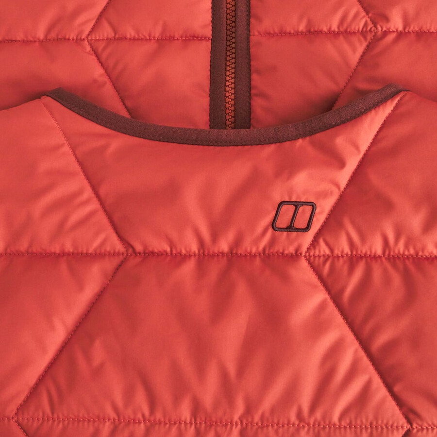mens netherdene quilted jacket - orange berghaus