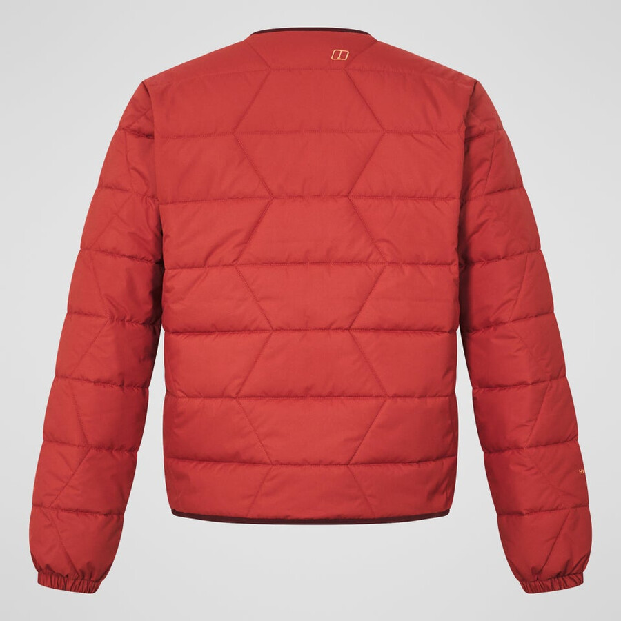 mens netherdene quilted jacket - orange berghaus