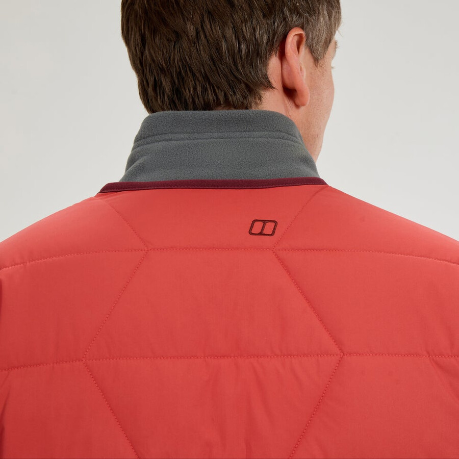 mens netherdene quilted jacket - orange berghaus