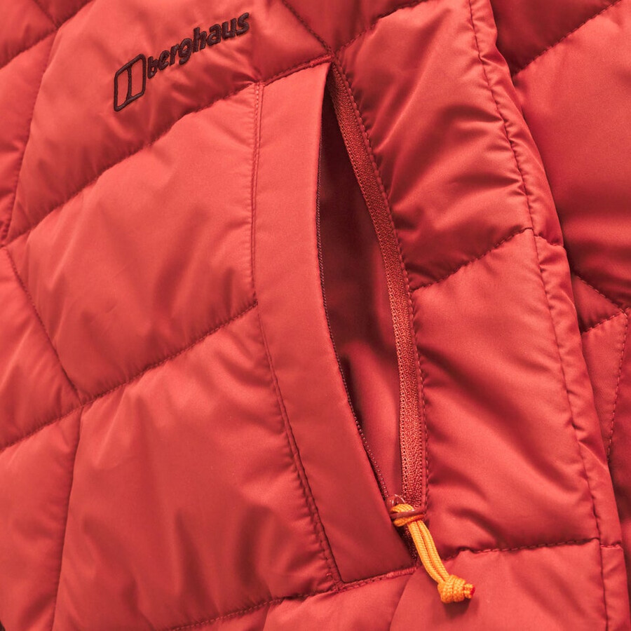 mens netherdene quilted jacket - orange berghaus
