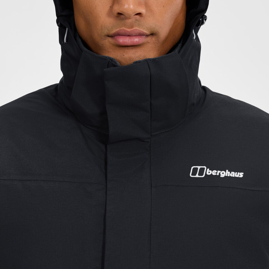 mens hillwalker 2.0 gemini gore-tex waterproof 3in1 jacket - black berghaus
