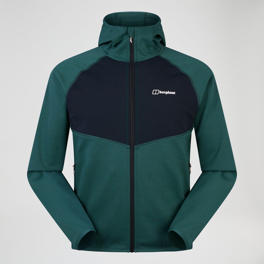mens trawden hybrid jacket - greenblack berghaus