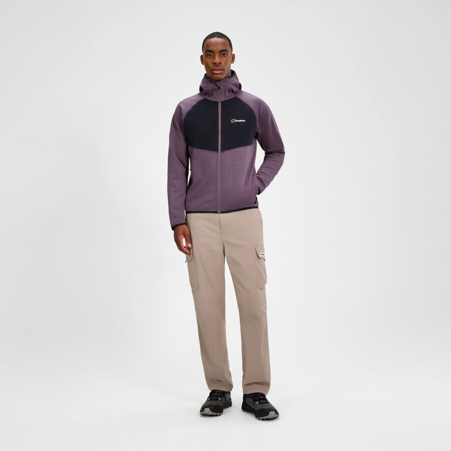mens trawden hybrid jacket - purpleblack berghaus