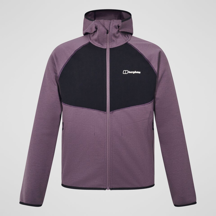 mens trawden hybrid jacket - purpleblack berghaus