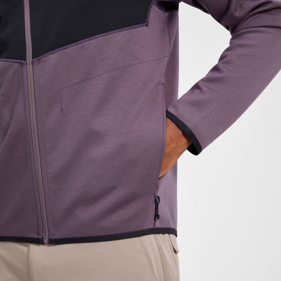mens trawden hybrid jacket - purpleblack berghaus