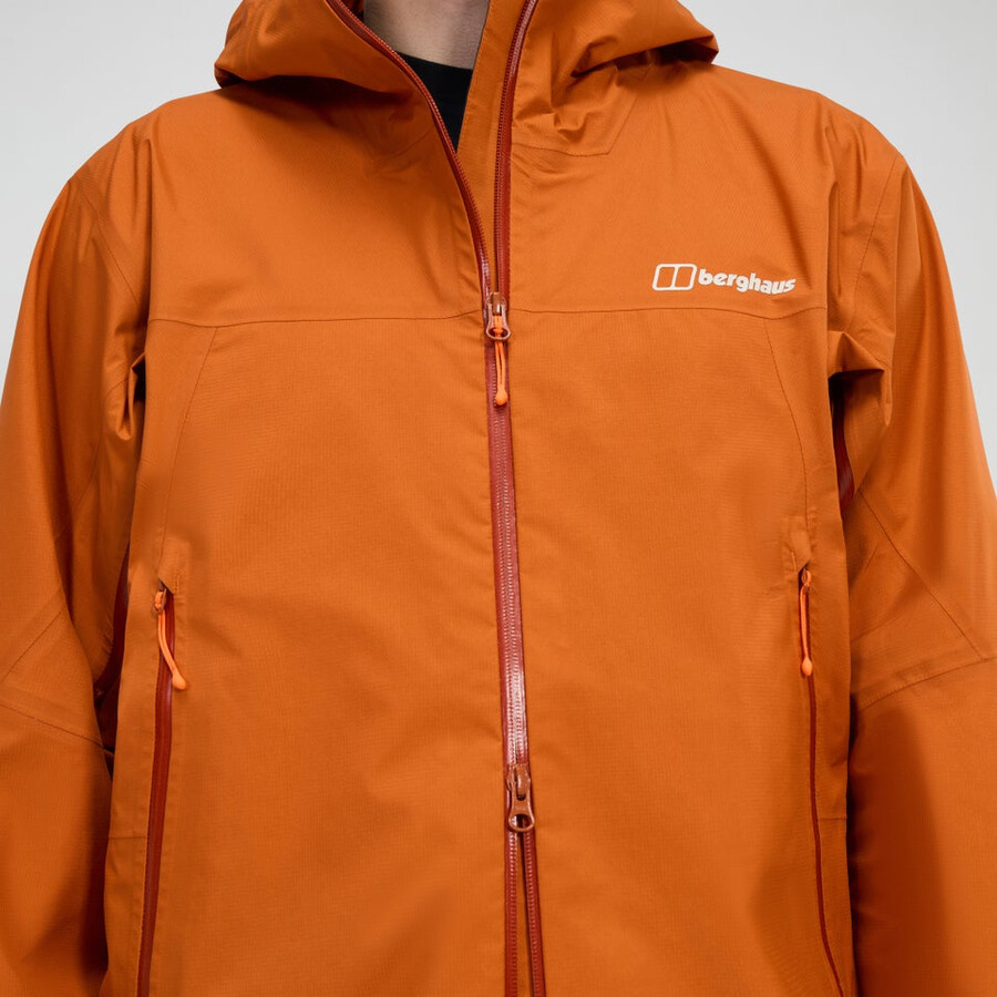 mens summit seeker gore-tex jacket - orange berghaus