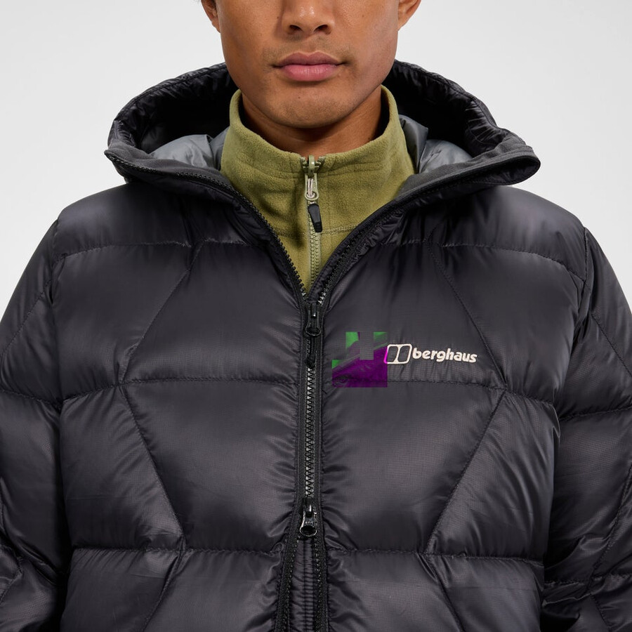 mens explorer down jacket - black berghaus