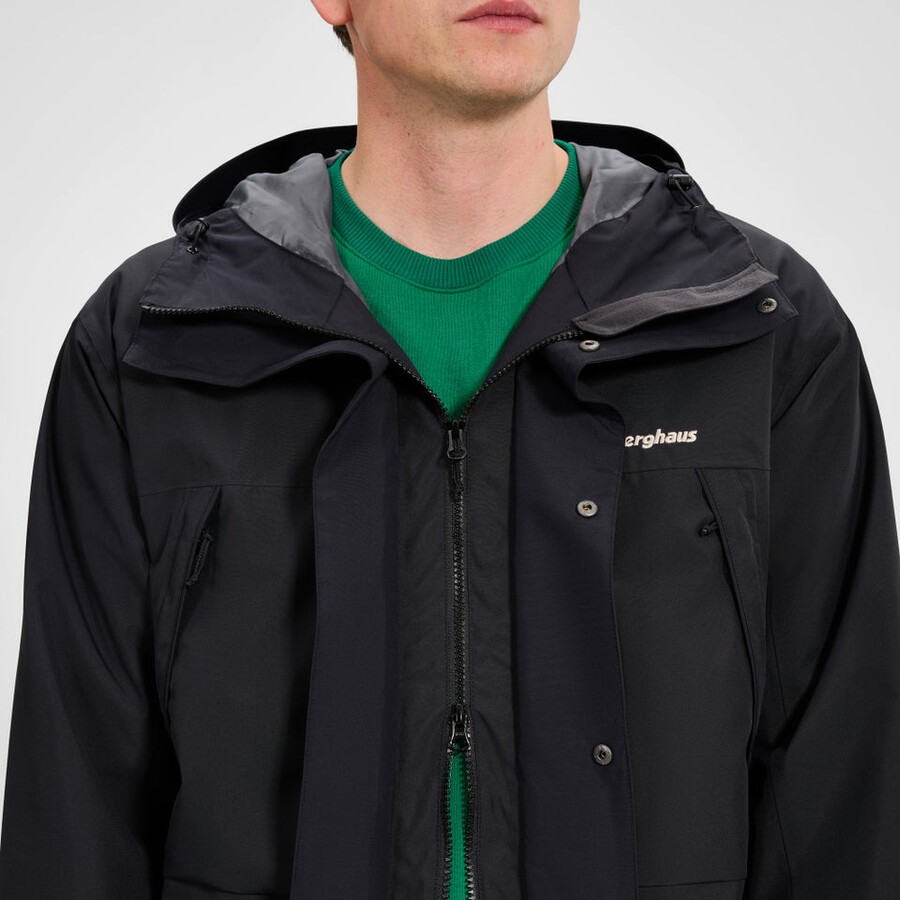 mens wansbeck parka - black berghaus