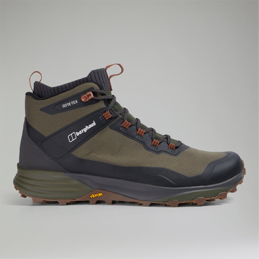 mens vc22 mid gore-tex - dark browndark green berghaus