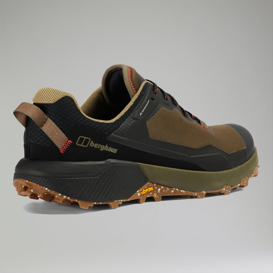 mens revolute active shoe - blackdark green berghaus