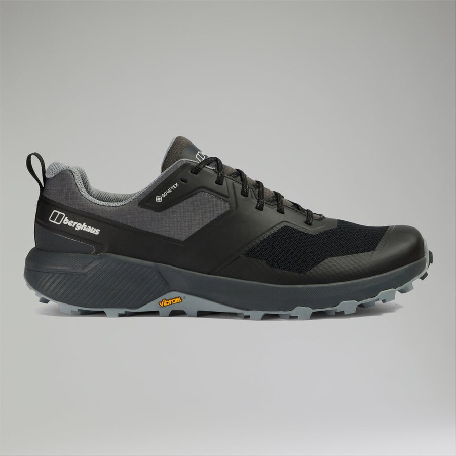 mens trailway active gore-tex shoe - blackdark grey berghaus