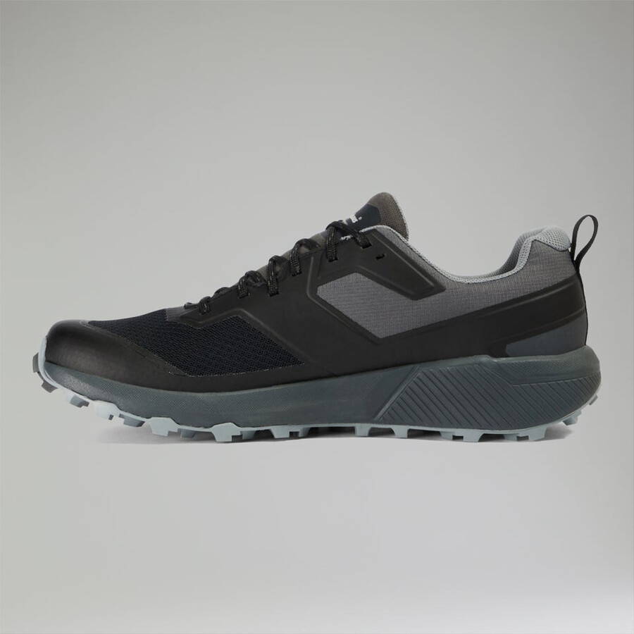 mens trailway active gore-tex shoe - blackdark grey berghaus