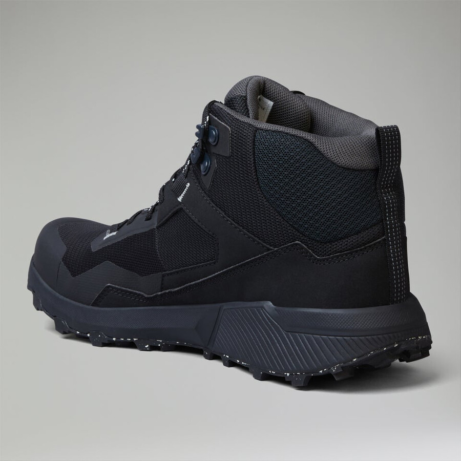 mens revolute active mid shoe blackgrey berghaus