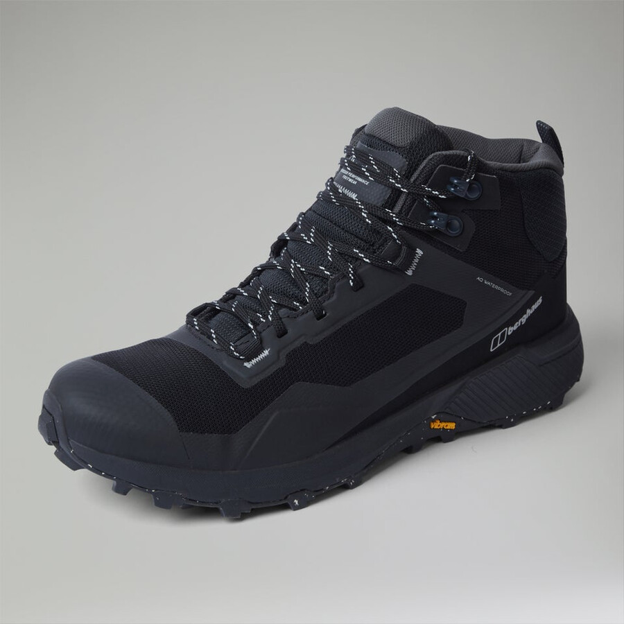 mens revolute active mid shoe blackgrey berghaus
