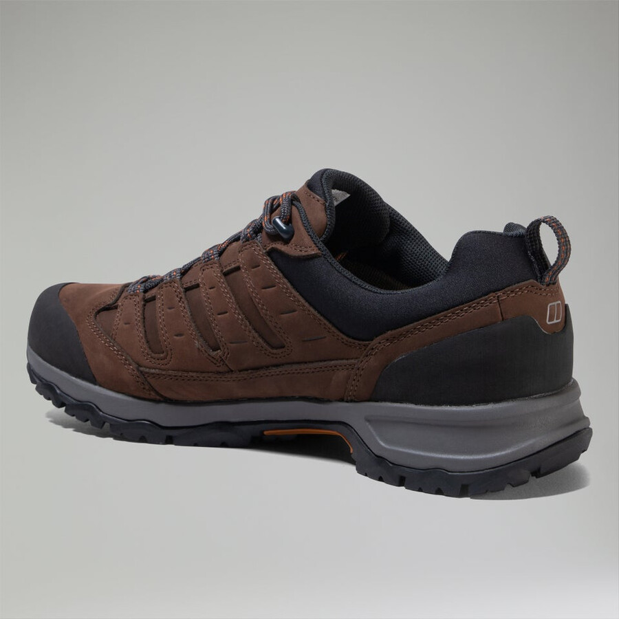 mens fellmaster active gore-tex 2.0 shoe - brownorange berghaus