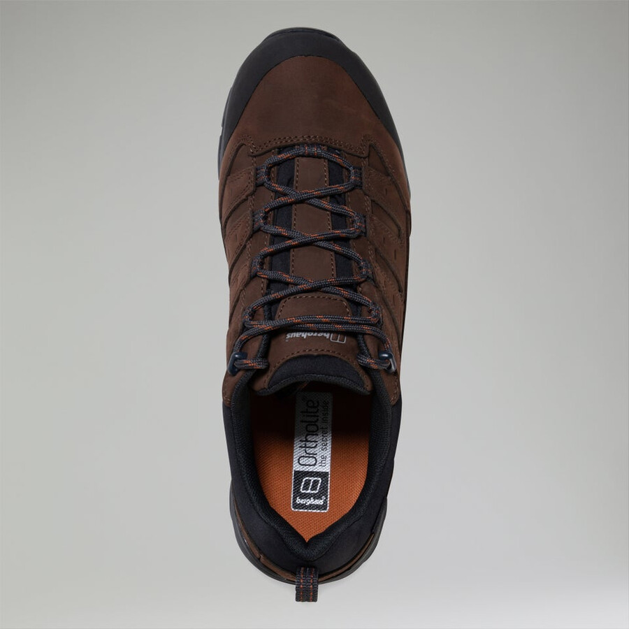 mens fellmaster active gore-tex 2.0 shoe - brownorange berghaus