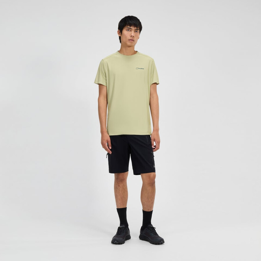mens hike-air stretch short - black berghaus