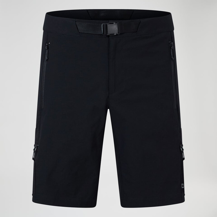 mens hike-air stretch short - black berghaus