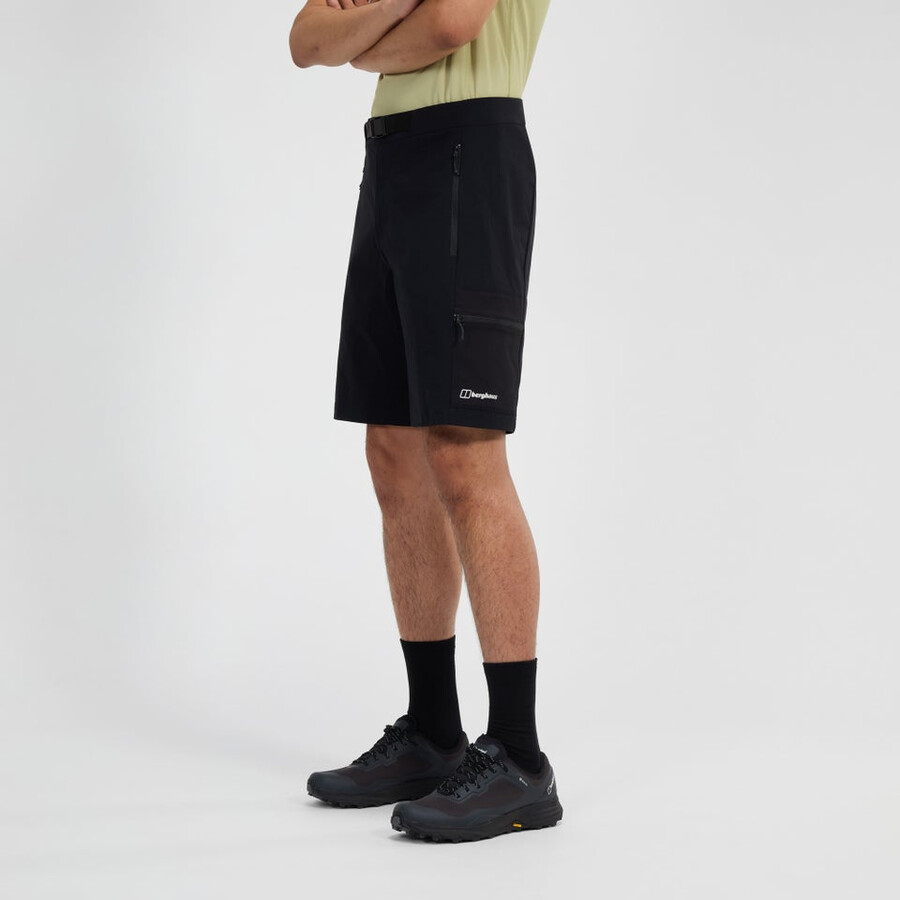 mens hike-air stretch short - black berghaus