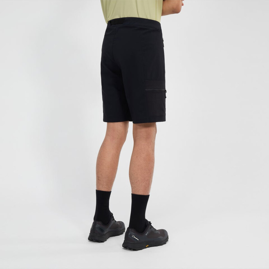mens hike-air stretch short - black berghaus