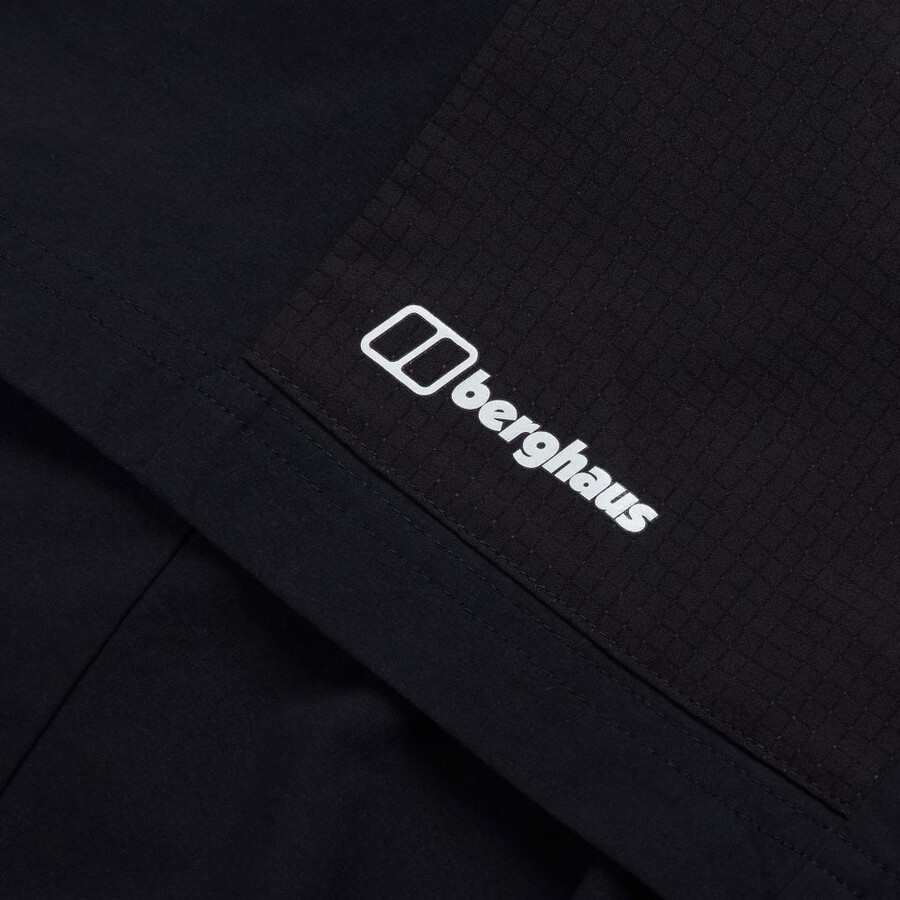 mens hike-air stretch short - black berghaus