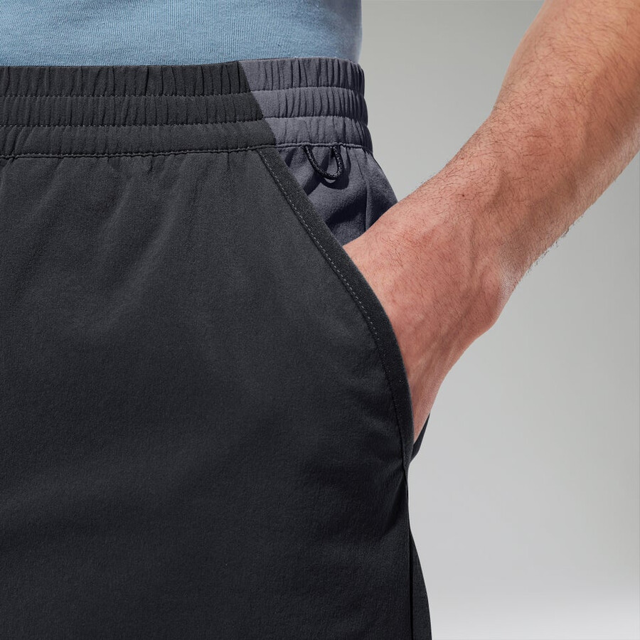 mens wandermoor wind short blackgrey berghaus