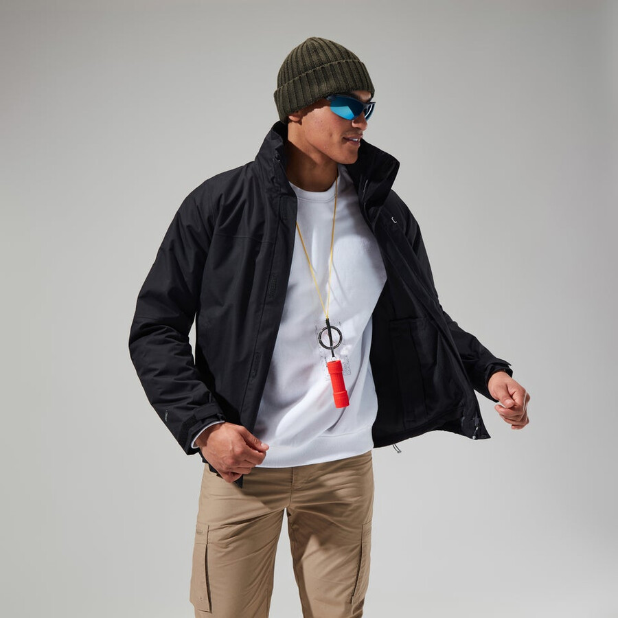 mens rg alpha 2.0 gemini 3in1 jacket - black berghaus
