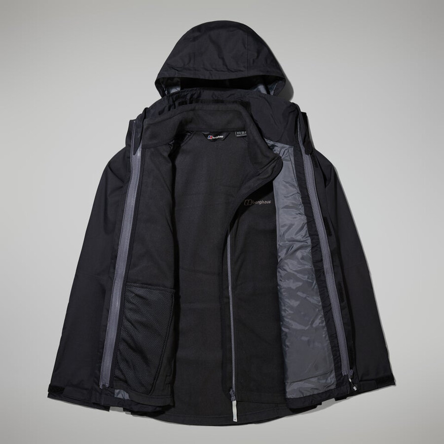 mens rg alpha 2.0 gemini 3in1 jacket - black berghaus