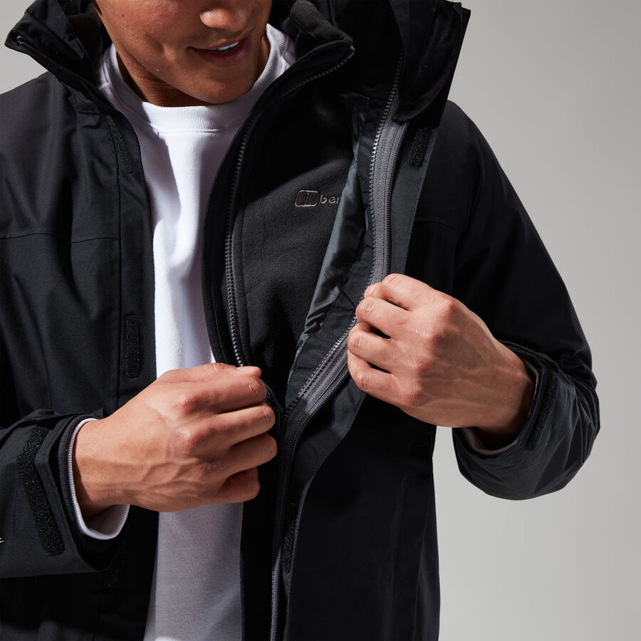 mens rg alpha 2.0 gemini 3in1 jacket - black berghaus
