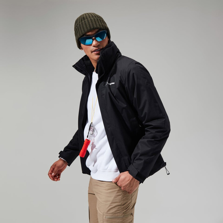 mens rg alpha 2.0 gemini 3in1 jacket - black berghaus
