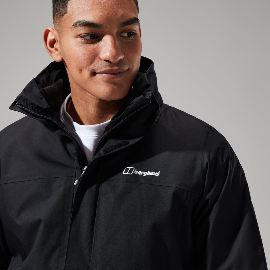 mens rg alpha 2.0 gemini 3in1 jacket - black berghaus