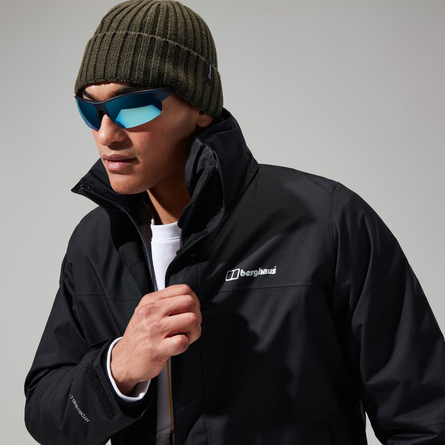 mens rg alpha 2.0 gemini 3in1 jacket - black berghaus
