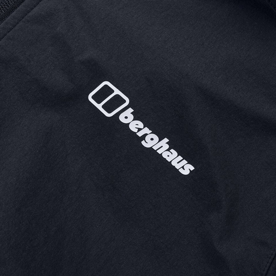 mens ridge-roamer lite softshell jacket - black berghaus