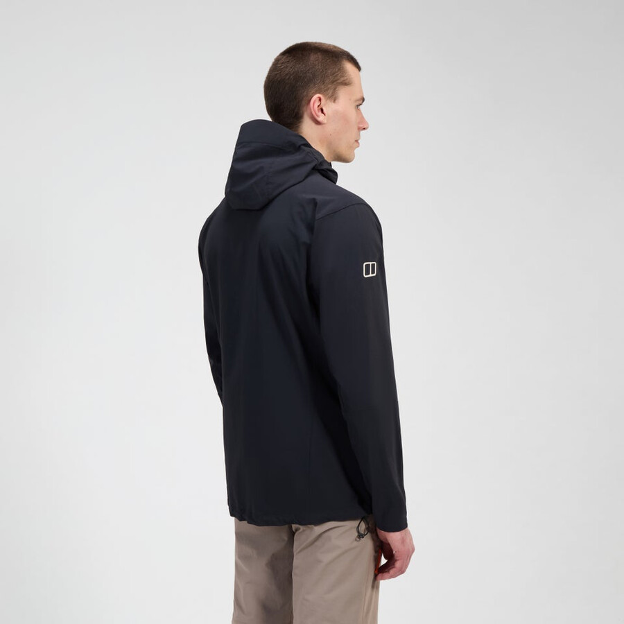 mens ridge-roamer lite softshell jacket - black berghaus