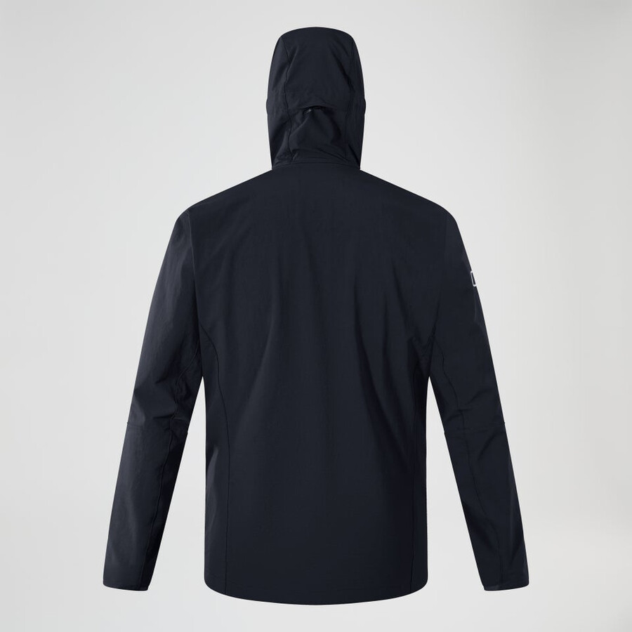 mens ridge-roamer lite softshell jacket - black berghaus