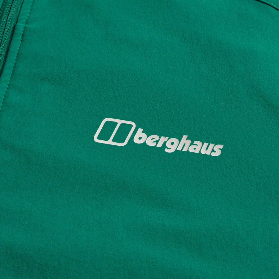 mens ridge-roamer lite softshell jacket - green berghaus
