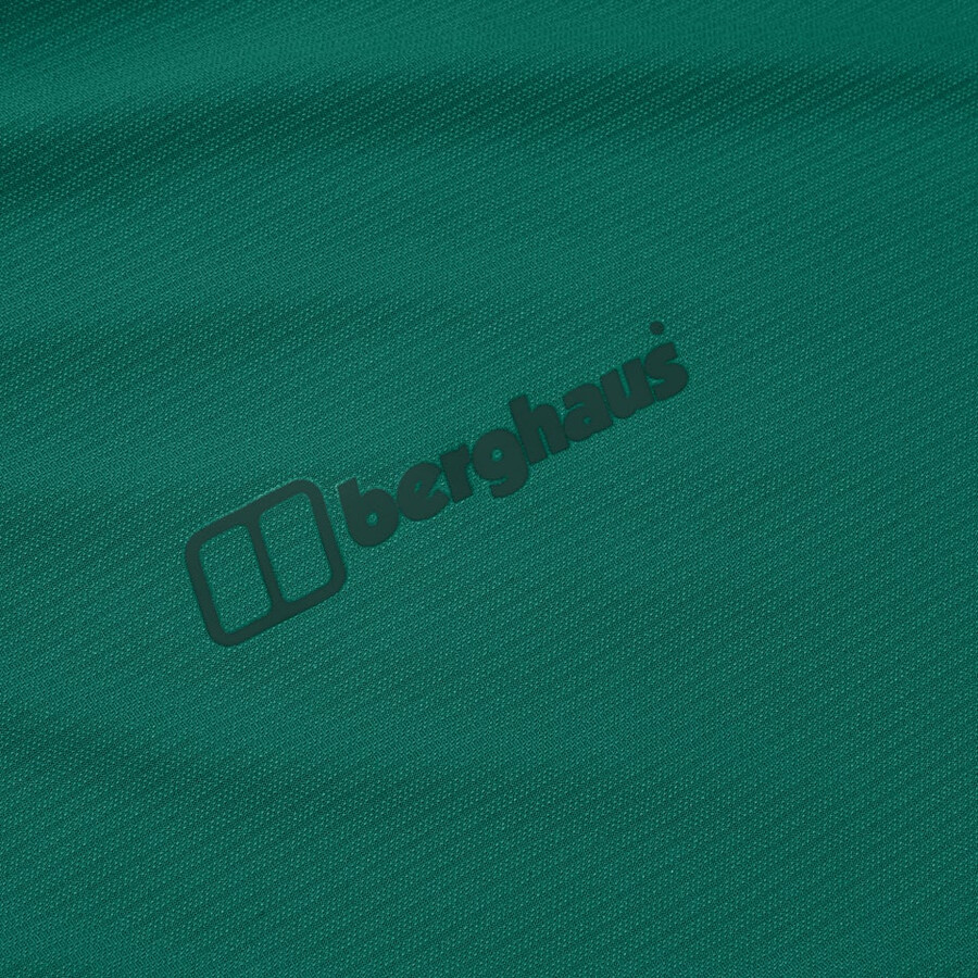 mens 247 half zip long sleeve tech tee - green berghaus