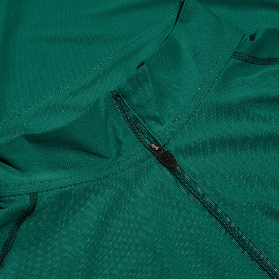 mens 247 half zip long sleeve tech tee - green berghaus