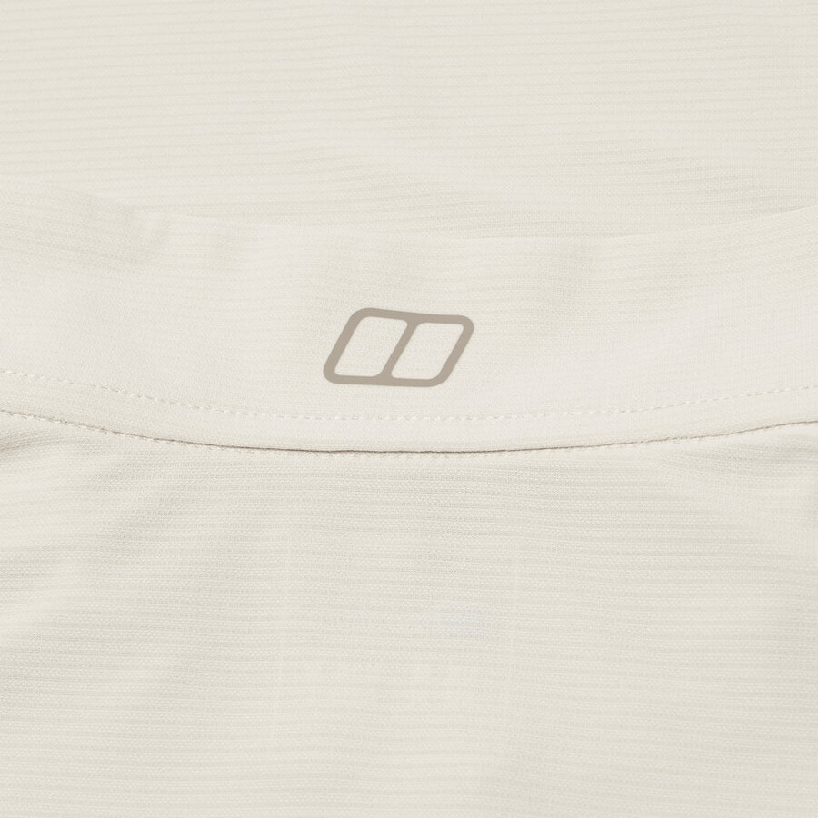 mens 247 half zip long sleeve tech tee - grey berghaus