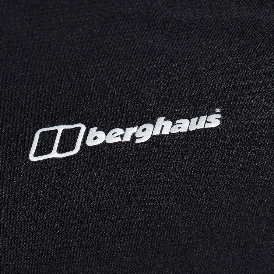 mens 247 tech tee long sleeve crew - black berghaus