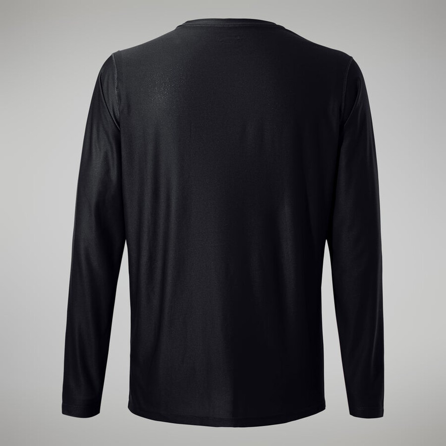 mens 247 tech tee long sleeve crew - black berghaus