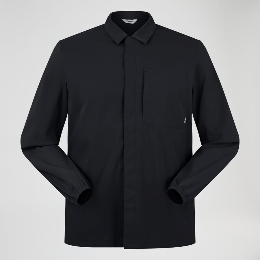 mens explorer long sleeve overshirt - black berghaus