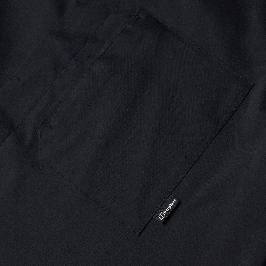 mens explorer long sleeve overshirt - black berghaus