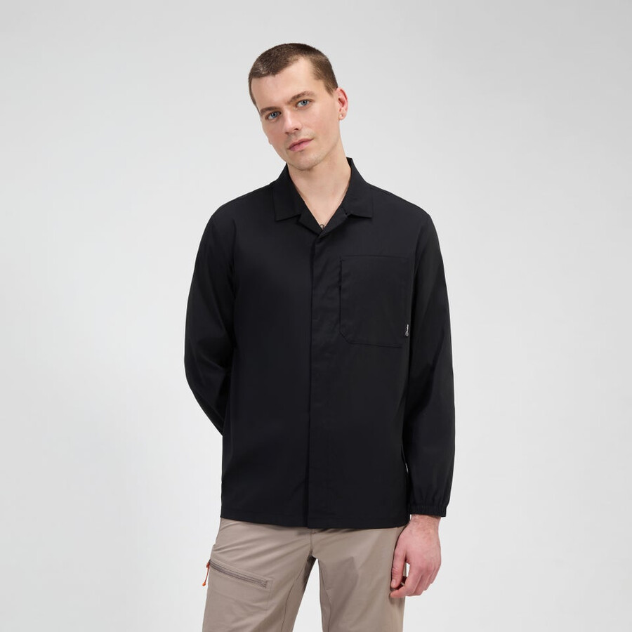 mens explorer long sleeve overshirt - black berghaus